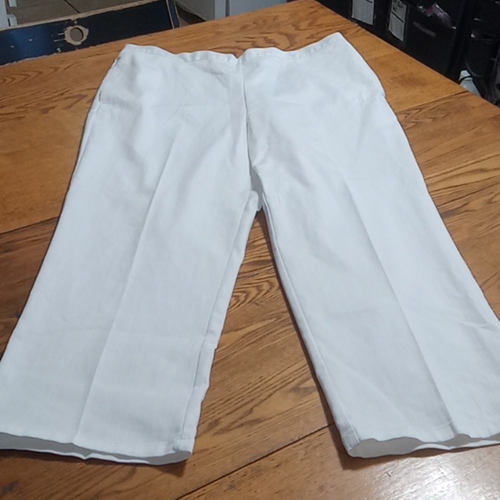 ALFRED DUNNER Womens 18 WHITE Jeans DENIM Pants New Work Casual Classic Fit
